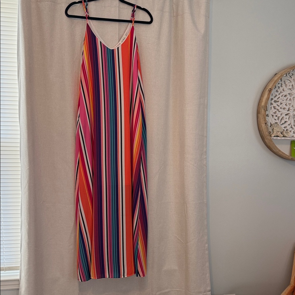Red Dress Boutique Multicolor Striped Maxi Dress